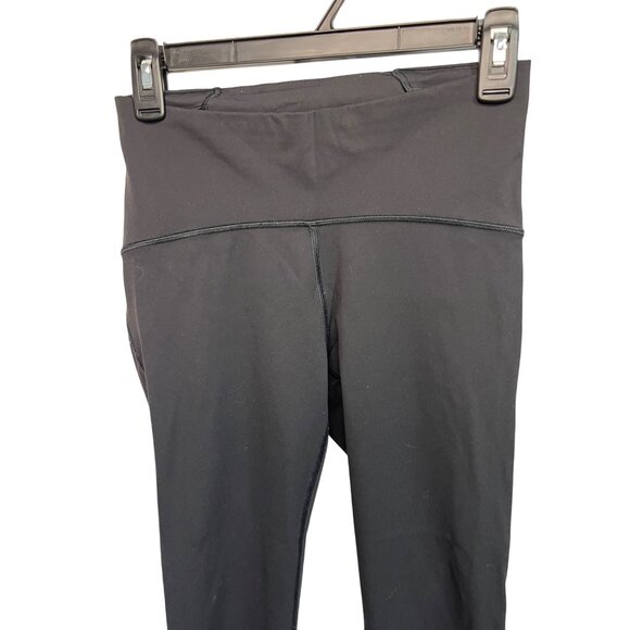 Lululemon Womens Black Full-Length High-Waisted Leggings Size 6 Nylon & Spandex - Picture 2 of 9